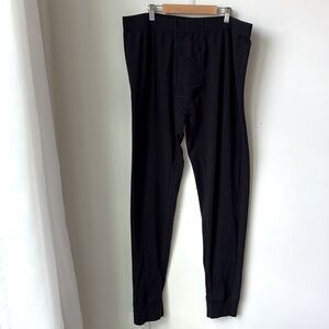 Minus 33 Merino Wool Midweight Base Layer Bottoms in Black Some Holes Size 4X